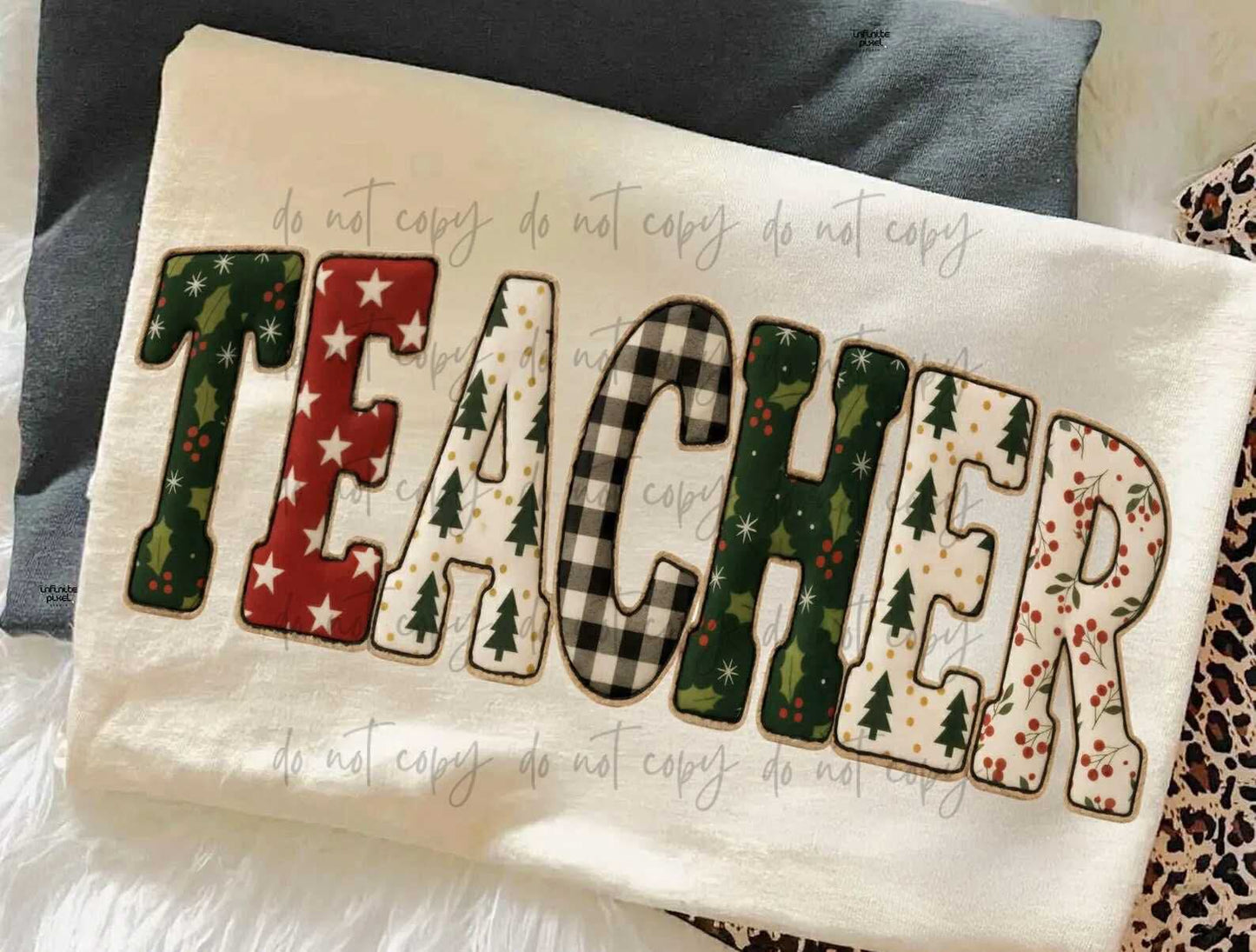 Patchwork Christmas Teacher