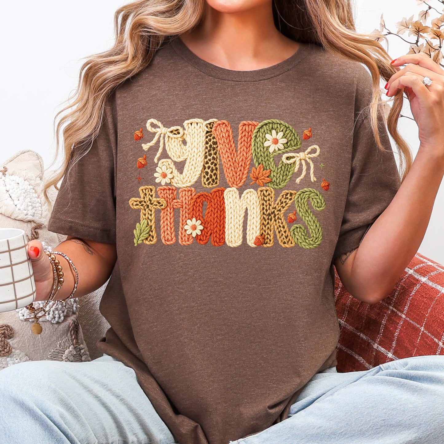 give thanks faux yarn