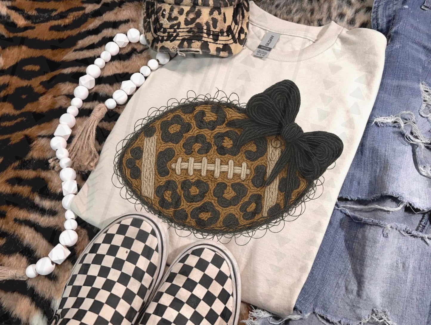 football cheetah yarn
