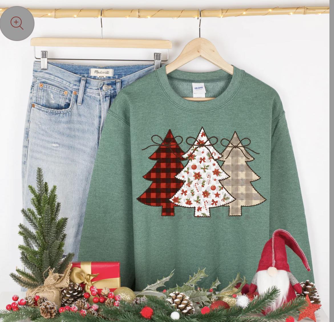 Rustic Farmhouse Christmas Tree Trio