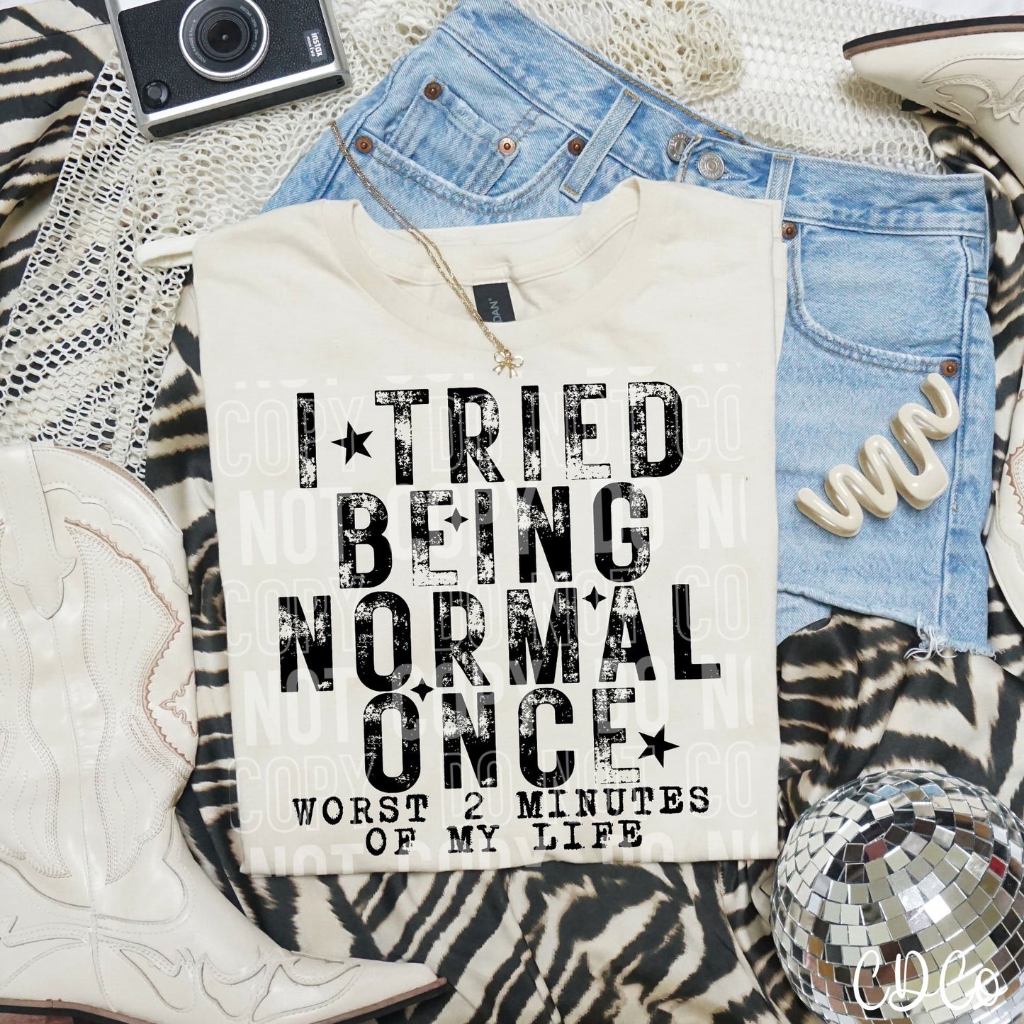 I tried being normal