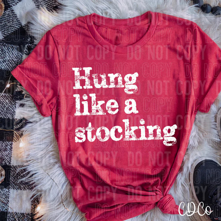 hung like a stocking